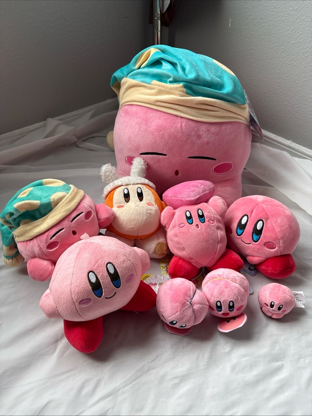 Kirby Pink Plush Toy Collection - Lot of 9 NWT